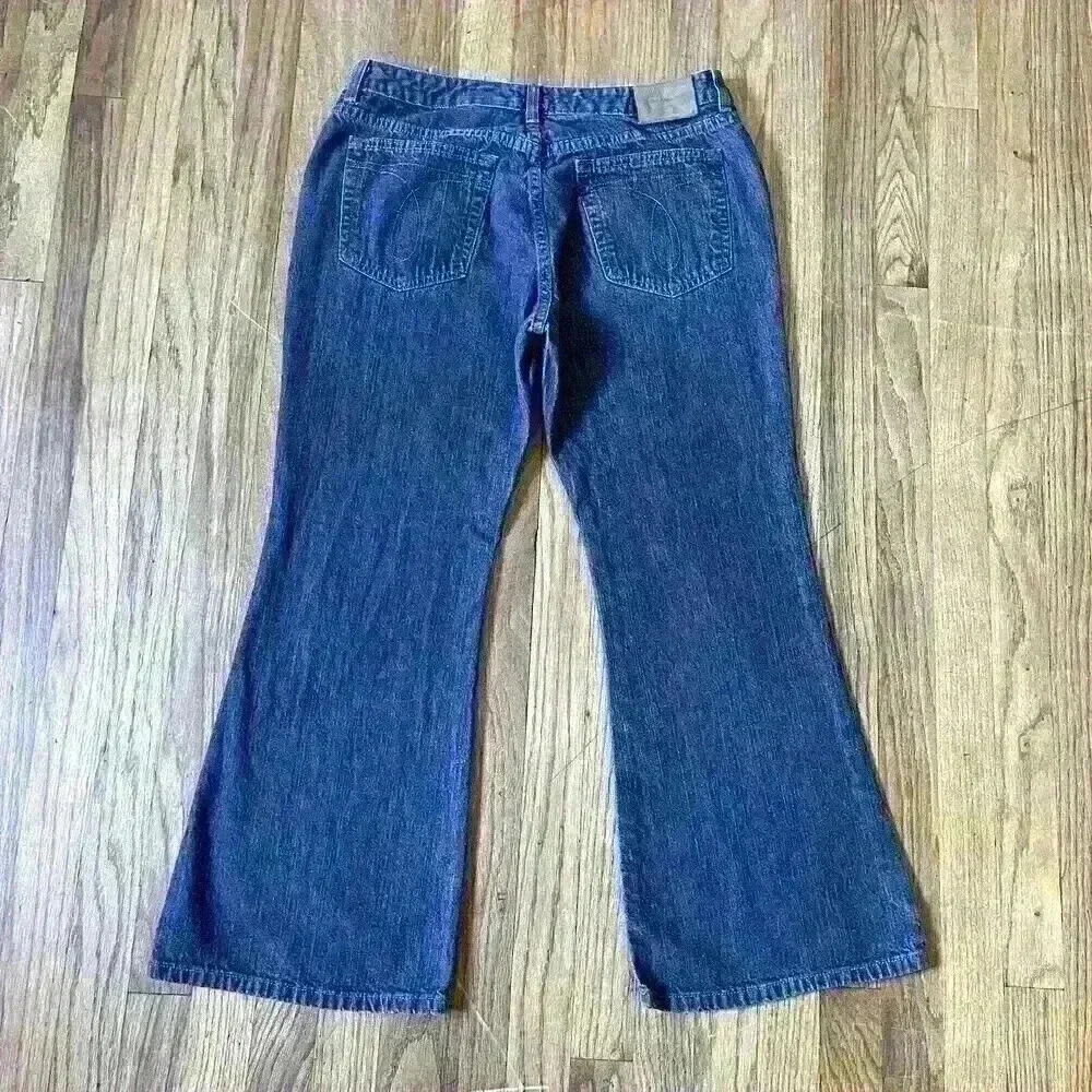 CK Calvin Klein 100%cotton flare leg  jeans women's size 13